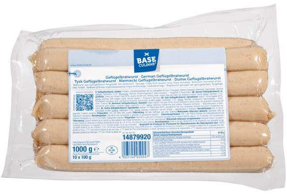 Geflügel Rostbratwurst 10 x 100g