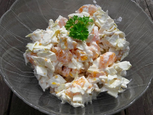 Chicoree-Mandarine-Apfel-Salat