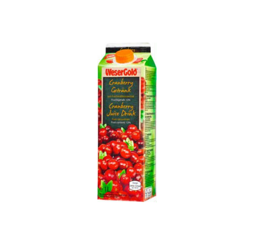 Cranberrysaft 1l