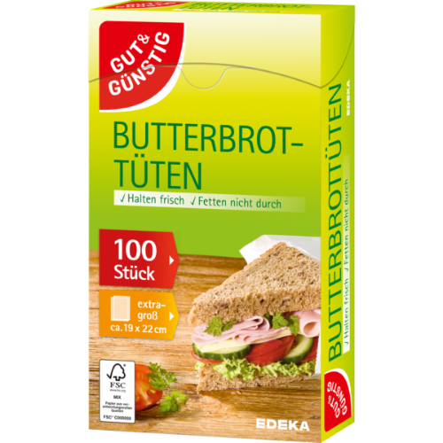 Butterbrottüten 100ST