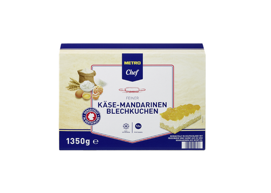 Käse - Mandarinenblechkuchen 1350g