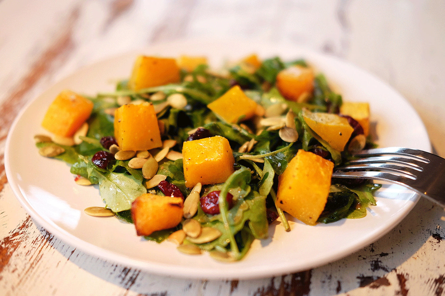 Kürbissalat mit Birnen & Zitrone