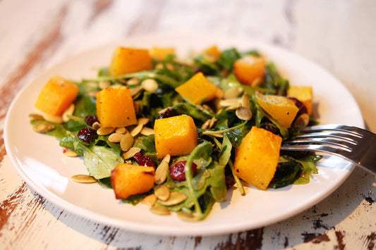 Kürbissalat mit Birnen & Zitrone