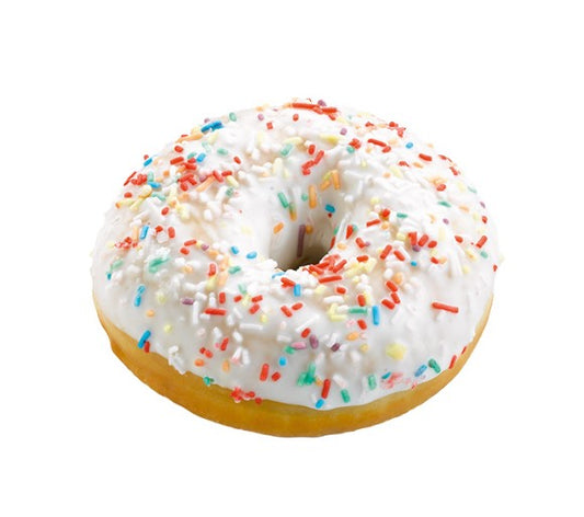 Bunte Streusel Donut 12 x 55g (Artikel wird gefroren geliefert)