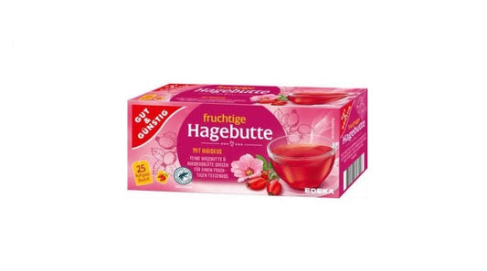 Hagebutte mit Hibiskustee 25 x 3,5g (Haushaltsgröße)