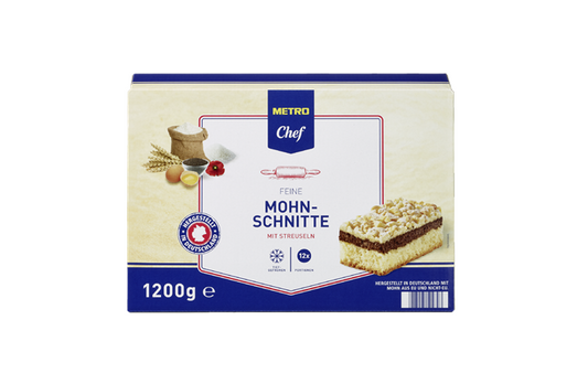 Streusel - Mohn Kuchen 1 x 1200g