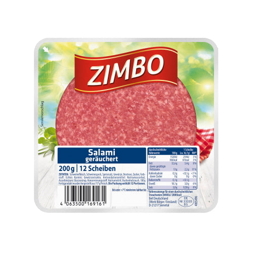 Salami Scheibe Schwein 200g